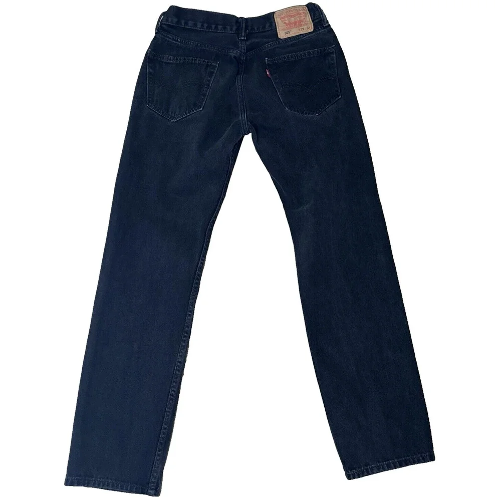 Levi's 505 Jeans‎ , Men's Size 29X30(27X29) , Black Denim